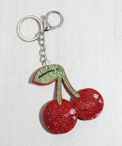 Sweet Cherry Sparkle Keychain