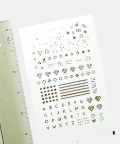 Alternative view of Modern Deco Nail Art Sticker Sheet