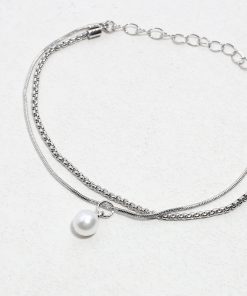 Alternative view of Simply Pearl-fect Chain Bracelet