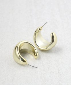Thick Open Hoop Stud