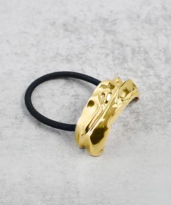 Modern Gold Metal Hair Tie