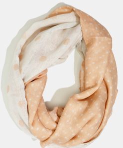 A+ Polka Dots Peach Lightweight Scarf