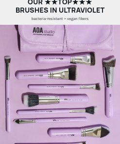 Alternative view of AOA UltraViolet Single Brush – E110 Small Chisel Contour Brush
