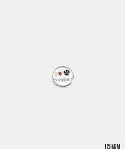 I Love Hockey Locket Charm