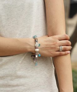 Alternative view of Miss A Bead Charm Foundation Bangle - Medium