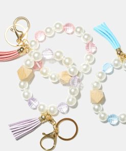 Pearl & Tassel Wrist Keychain