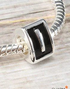 Letter I Block Bead Charm