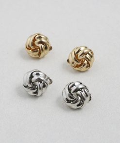 Alternative view of Knot Stud Clip-On Earrings