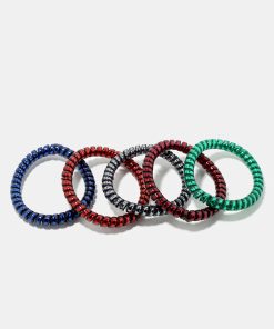 5-Piece Thin Spiral Hair Ties