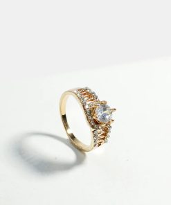 Alternative view of Multi Rhinestone Ring