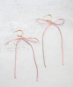 Alternative view of Satin Bow Statement Earrings
