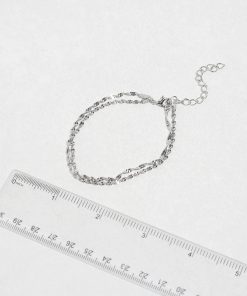 Alternative view of Twisted Silver Chain Bracelet