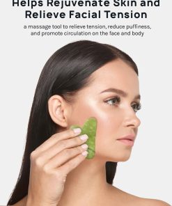 Alternative view of A+ Jade Stone Gua Sha Tool