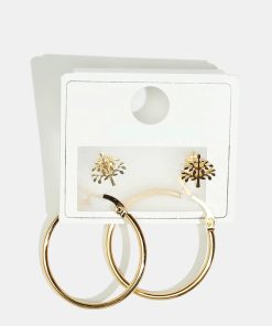 Alternative view of Tree Stud & Hoop Earrings