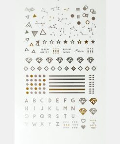Modern Deco Nail Art Sticker Sheet