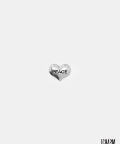 Peace Heart Locket Charm