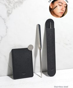 AOA Stainless Steel Mixing Palette and Spatula with Protective Sleeve