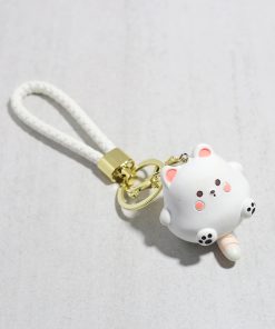 Alternative view of Purrball Cutie Cat Keychain/Bag Charm