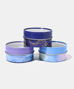 Decorative Tin Round Clear Top