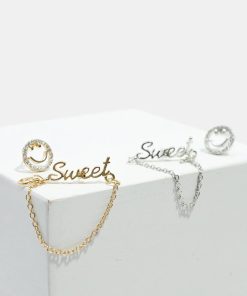 Alternative view of Smiley Face & SWEET Stud Earrings