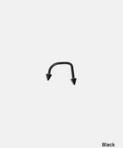 Alternative view of Miss A Body Jewelry - Spiked C-Shaped Barbell Monroe