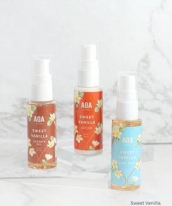 AOA Lotion, Shower Gel & Body Mist - Sweet Vanilla