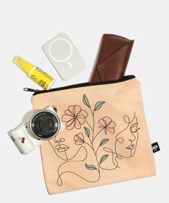 Alternative view of A+ Large Canvas Bag - Floral Girls Sketch
