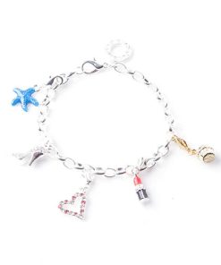 Alternative view of Silver Clear Initial W Dangle Charm