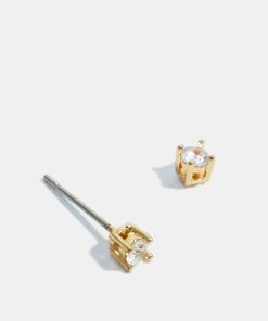 Alternative view of Small Gemstone Stud Earrings