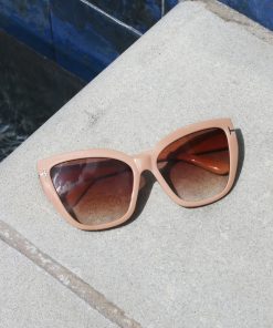 Stylish Beige Cat Eye Shades