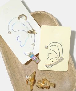 Rhinestone Ear Cuff Set