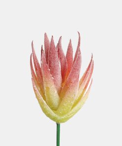 Official Key Items Artificial Succulents - Pink Flocking African Aloe