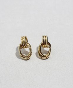 Linked Loop Stud Earrings