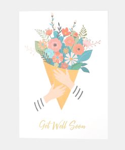 Get Well Soon Flowers Greeting Card 1