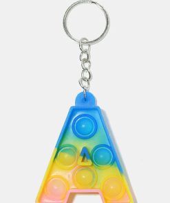 Alternative view of Alphabet Push Pop Keychain
