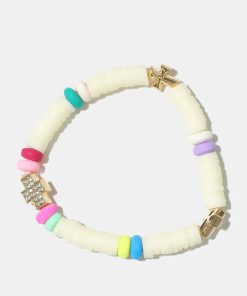 Alternative view of Rhinestone Cross Bead Bracelet