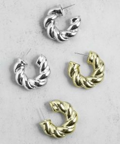 Twisted Open Hoops