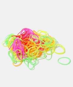 250-Piece Neon Hair Elastics