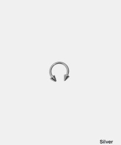 Alternative view of Miss A Body Jewelry - Spiked Horseshoe Hoop Earring