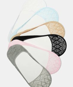 Heart Lace No Show Socks