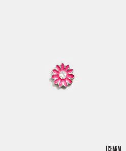 Pink Daisy Locket Charm