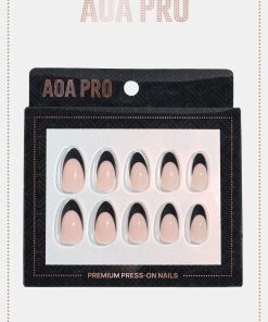 AOA Pro Press-On Nails: French Noir