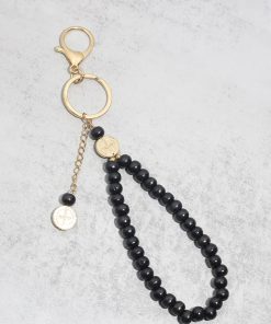 Wooden Rosary Keychain