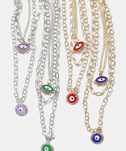 Layered Evil Eye Necklace