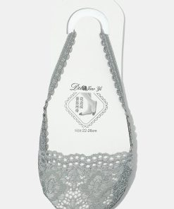 Alternative view of Floral Lace No-Show Socks