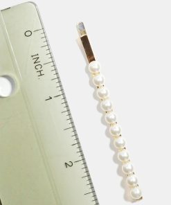 Alternative view of 4-Piece Pearl Studded Hair Pins