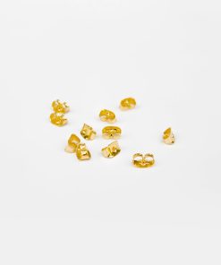 Miss A Earring Backs 12 pcs Butterfly - Gold