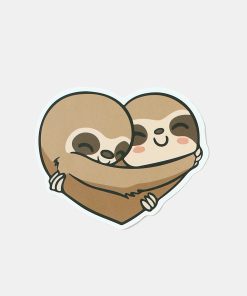 Official Key Items Sticker - Hugging Sloths