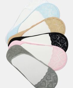 Heart Lace No-Show Socks