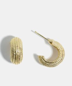 Alternative view of Small Textured Earrings